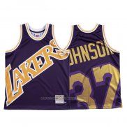 Maillot Los Angeles Lakers Johnson #32 Mitchell & Ness Big Face Volet