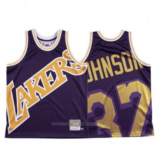 Maillot Los Angeles Lakers Johnson #32 Mitchell & Ness Big Face Volet