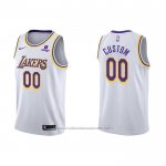 Maillot Los Angeles Lakers Personnalise Association 2021-22 Blanc
