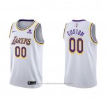 Maillot Los Angeles Lakers Personnalise Association 2021-22 Blanc