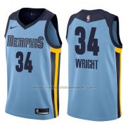 Maillot Memphis Grizzlies Brandan Wright #34 Statement 2017-18 Bleu