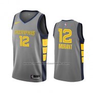 Maillot Memphis Grizzlies Ja Morant #12 Ville 2019-20 Gris