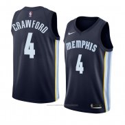 Maillot Memphis Grizzlies Markel Crawford #4 Icon 2018 Bleu