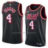 Maillot Miami Heat Aj Hammons #4 Classic 2018 Noir