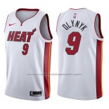 Maillot Miami Heat Kelly Olynyk #9 Association 2017-18 Blanc