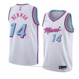 Maillot Miami Heat Malik Newman #14 Ville 2018 Blanc