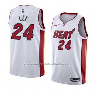 Maillot Miami Heat Marcus Lee #24 Association 2018 Blanc