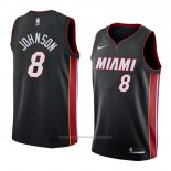 Maillot Miami Heat Tyler Johnson #8 Icon 2018 Noir