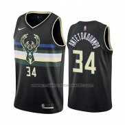 Maillot Milwaukee Bucks Giannis Antetokounmpo #34 Statement 2019-20 Noir