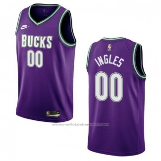 Maillot Milwaukee Bucks Joe Ingles #00 Classic 2022-23 Volet