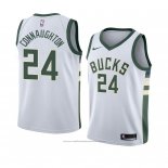 Maillot Milwaukee Bucks Pat Connaughton #24 Association 2018 Blanc