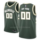 Maillot Milwaukee Bucks Personnalise 17-18 Vert