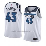 Maillot Minnesota Timberwolves Anthony Tolliver #43 Association 2018 Blanc