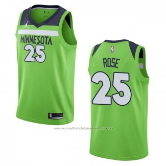 Maillot Minnesota Timberwolves Derrick Rose #25 Statement 2020-21 Vert