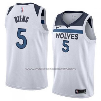 Maillot Minnesota Timberwolves Gorgui Dieng #5 Association 2018 Blanc