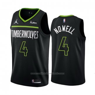 Maillot Minnesota Timberwolves Jaylen Nowell #4 Statement 2022-23 Noir