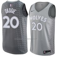 Maillot Minnesota Timberwolves Josh Okogie #20 Ville 2018 Gris