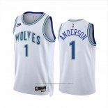 Maillot Minnesota Timberwolves Kyle Anderson #1 Classic 2023-24 Blanc