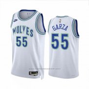 Maillot Minnesota Timberwolves Luka Garza #55 Classic 2023-24 Blanc