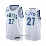 Maillot Minnesota Timberwolves Rudy Gobert #27 Classic 2023-24 Blanc