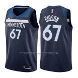 Maillot Minnesota Timberwolves Taj Gibson #67 Icon 2017-18 Bleu
