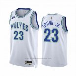 Maillot Minnesota Timberwolves Troy Brown JR. #23 Classic 2023-24 Blanc