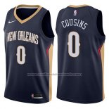 Maillot New Orleans Pelicans Demarcus Cousins #0 Icon 2017-18 Bleu