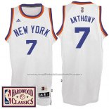 Maillot New York Knicks Carmelo Anthony #7 Retro Blanc