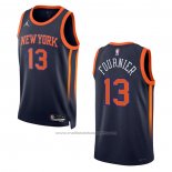 Maillot New York Knicks Evan Fournier #13 Statement 2022-23 Noir