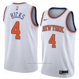 Maillot New York Knicks Isaiah Hicks #4 Statement 2018 Blanc
