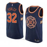 Maillot New York Knicks Noah Vonleh #32 Ville 2018 Bleu