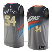 Maillot Oklahoma City Thunder Josh Huestis #34 Ville 2018 Gris