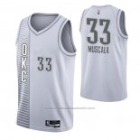 Maillot Oklahoma City Thunder Mike Muscala #33 Ville 2021-22 Blanc