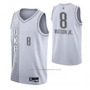 Maillot Oklahoma City Thunder Paul Watson JR. #8 Ville 2021-22 Blanc