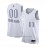 Maillot Oklahoma City Thunder Personnalise Ville 2021-22 Blanc