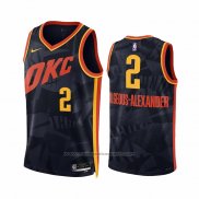 Maillot Oklahoma City Thunder Shai-gilgeous Alexander #2 Ville 2023-24 Noir