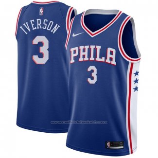 Maillot Philadelphia 76ers Allen Iverson #3 Icon Bleu