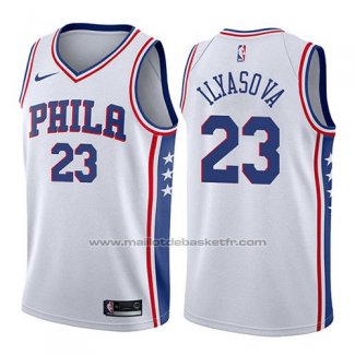 Maillot Philadelphia 76ers Ersan Ilyasova #23 Association 2017-18 Blanc