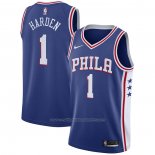 Maillot Philadelphia 76ers James Harden #1 Icon Bleu