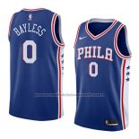 Maillot Philadelphia 76ers Jerryd Bayless #0 Icon 2018 Bleu