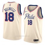 Maillot Philadelphia 76ers Marco Belinelli #18 Ville 2018 Crema
