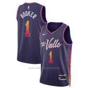 Maillot Phoenix Suns Devin Booker #1 Ville 2023-24 Volet