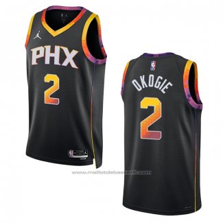 Maillot Phoenix Suns Josh Okogie #2 Statement 2022-23 Noir