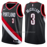 Maillot Portland Trail Blazers C.j. McCollum #3 Swingman Icon 2017-18 Noir