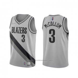 Maillot Portland Trail Blazers CJ McCollum #3 Earned 2020-21 Gris