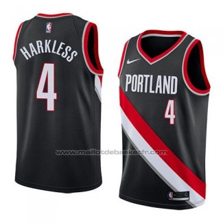 Maillot Portland Trail Blazers Maurice Harkless #4 Icon 2018 Noir