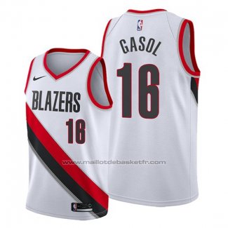 Maillot Portland Trail Blazers Pau Gasol #16 Association Blanc