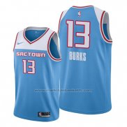 Maillot Sacramento Kings Alec Burks #13 Ville Bleu