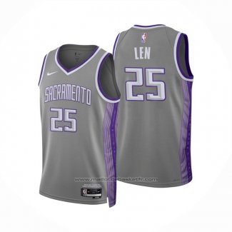 Maillot Sacramento Kings Alex Len #25 Ville 2022-23 Gris