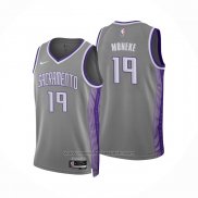 Maillot Sacramento Kings Chima Moneke #19 Ville 2022-23 Gris